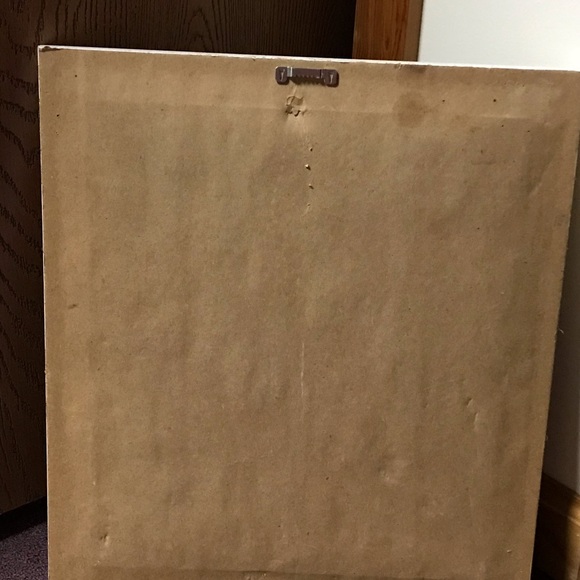 Daffodil print double matted in shabby chic frame - Picture 4 of 4